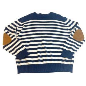 Toobydoo Long Sleeve Elbow Patch Striped Kids Sweater size 12
